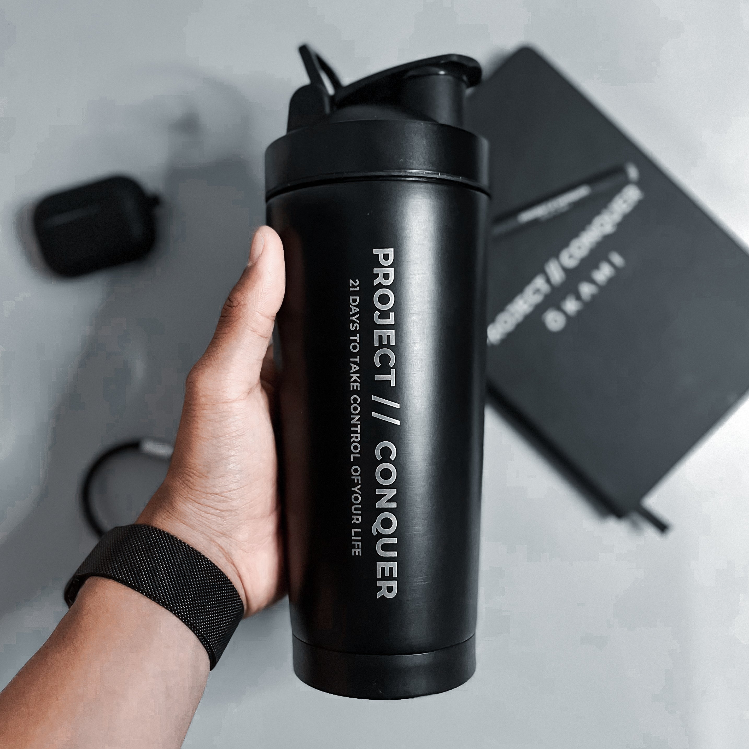 'Conquer' Shaker Bottle